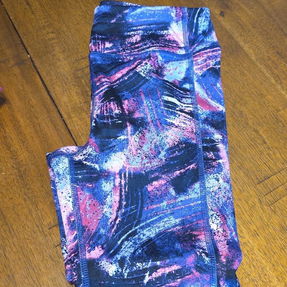Colorful Artistic Kids Leggings - Picture 3 of 15